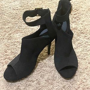 Shein CUCCOO Black Heeled Booties
